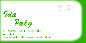 ida palg business card